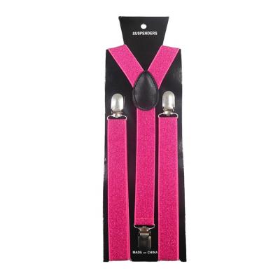 China Wholesale high quality unisex daily occasion second hand wear 2.5CM hot pink suspenders for sale