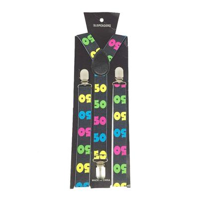 China Wholesale 2.5Cm Braces Daily Occosion Age Daily New 50 Age Birthday Suspenders for sale