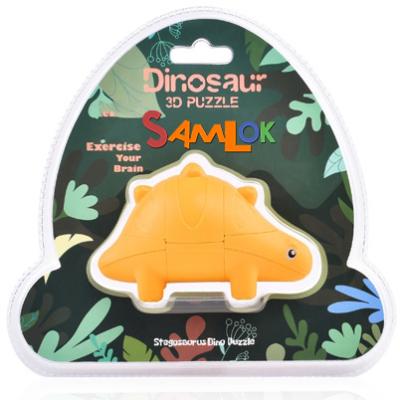 China Wholesale Eco-friendly Material Samlok 2022 Toys Cube Magic Dinosaur Toy Set Diy Educational Toys For Children for sale