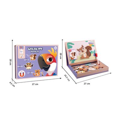 China 2020 Christmas gift wholesale children's education 3D magnetic puzzles can adsorb in the refrigerator good choice as a gift for sale