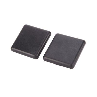 China Decorations T-slot Cover Square Shape Aluminum Profile T Slot Plastic Black End Cap Cap For Aluminum Extrusion Profile for sale