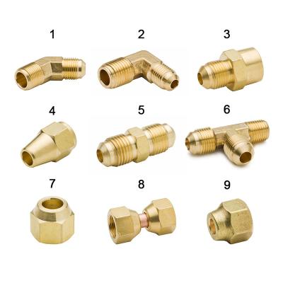 China NPT Standard Male Brass Pipe Hose End Adapter, Hose Air/Gas Flaring Fitting 1/4 Inch 6mm OD Tube for sale