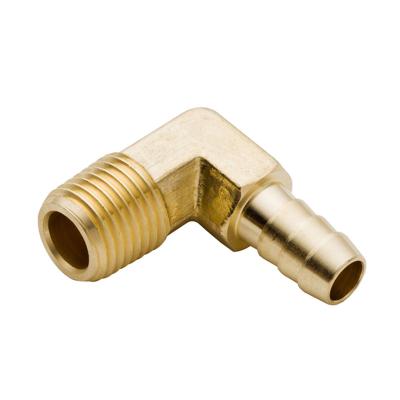 China CA360 NPT 1/4 Brass Nipples Elbow 90 Hose Male Barb Single Hose Barb Male Thread Barbed Hose Fittings for sale