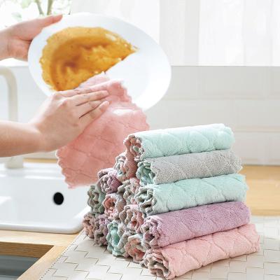 China Polyester Sublimation Microfiber Farmhouse Kitchen Towels Kitchen Sustainable Wholesale Eco Friendly Dish Towel for sale