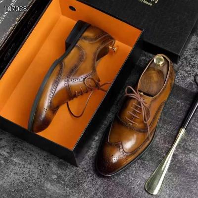 China Deodorization Classic custom business formal men's leather shoes with high and low top leather outsole high sense men's shoes for sale