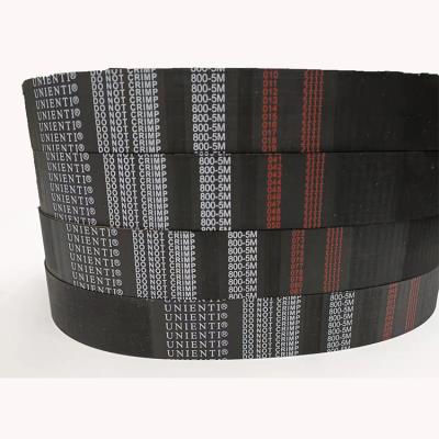 China Weaving machinery belt for textile machine HTD 800-5M-4.0 industrial tooth type rubber belt / arc tooth for sale