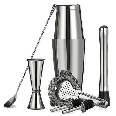 China Luxury Cocktail Shaker Kit Stainless Steel Cocktail Shaker Bar Gift Set for Bar Party for sale