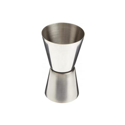 China Viable Stainless Steel 15/30ml or 25/50ml Cocktail Shaker Measure Cup Dual Shot Drink Spirit Jigger Kitchen Instrument Bar Tools for sale