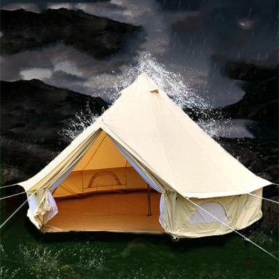 China Extended Type New Arrivals 5M Waterproof Luxury Cotton 8-10 Person Large Camping Tent Tents For Outdoor Events for sale