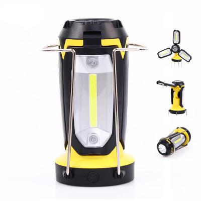 China Rechargeable Portable Outdoor Light Garden Camping Led Solar Lantern Lamp With Mobile Phone Charger for sale