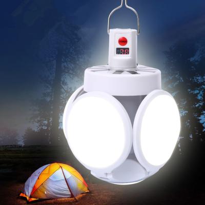 China Garden Soccer White Portable Rechargeable Led Light Lamps Camping Solar Lamp With Mobile Phone Charger for sale