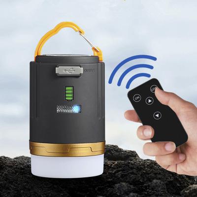 China Remote Control Outdoor Camping Light Bank Fashional Power Lamp Rechargeable Camping Lantern for sale