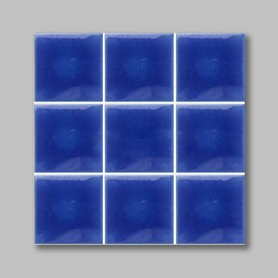 China Ice crack blue glazed ceramic mosaic swimming pool tile for sale for sale