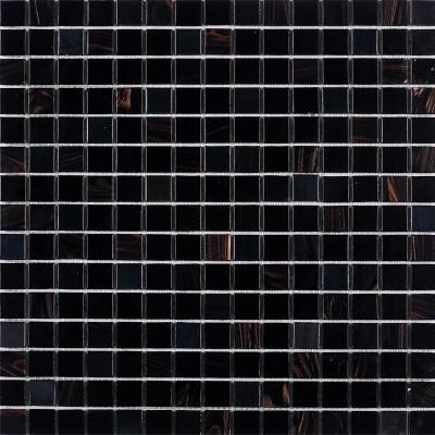 China Premium mesh golden line hot melt glass mosaic swimming pool tiles for sale