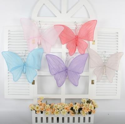 China Europe Paper Butterfly With Clip For Spring Party Home Decoration for sale