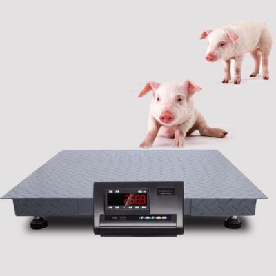 China Weight Function 1x1m Floor 2000kg Electronic Platform Scale for sale