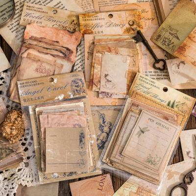 China Europe 30 Pcs Vintage Note Old Style Craft Paper For Decor DIY Photo Album Scrapbook Props for sale