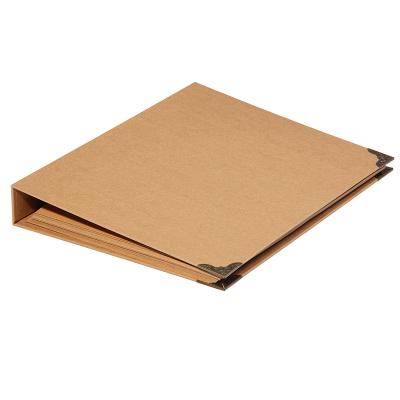 China A4 Size 30 Pcs Kraft Paper Sheets Blank Cover Pages Wedding DIY Album Vintage Photo Photo Album Handmade Photo Album for sale