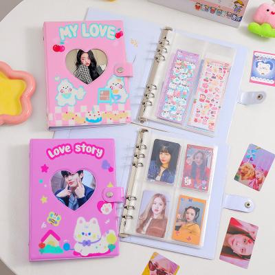 China A5 PVC Binding Cartoon PP Cover Inner Pockets Album Holder For 3 Inch Photo Scrapbook Album Props Stickers Pockets for sale