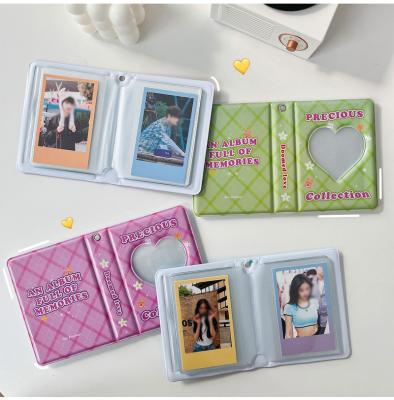 China Small Clear PVC Flower Album 40 Takes Mini Photo Pocket Album for Fuji Instax and Name Card 7s 8 25 50s Mini Photo Album for sale