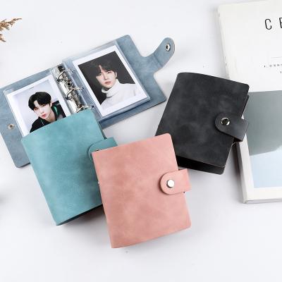 China Instax PU Leather Photo Album Instax 10 Pcs Pages For Name Card 7s 8 Stickers Photocard 25 50s 3 Inch Mini Photo Album for sale