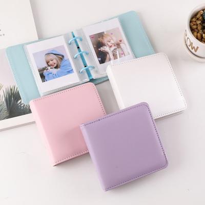 China Instax PU Leather Album Cover Photo Album Cover For Name Card 7s 8 Stickers Photocard 25 50s 3 Inch Mini Photo Album for sale