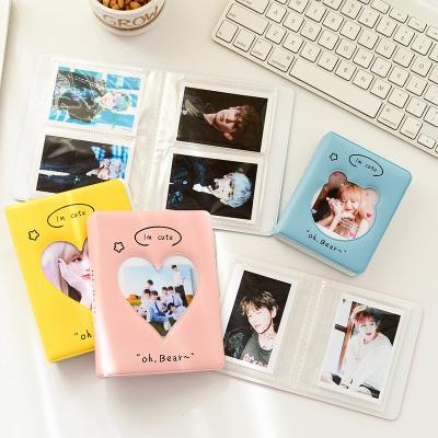 China Clear PVC Cute Cartoon Bear Album Pockets Holds Mini Photo Album for Fuji Instax and Name Card 7s 8 25 50s Mini Photo Album for sale