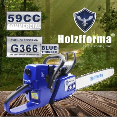 China 59cc Holzfforma Thunder G366 Gasoline Chainsaw Power Blue Head Only Without Bar And Chain Saw Parts MS361 Guide MS361 Chainsaw for sale