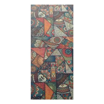 China Durable Comfortable Custom Logo PVC Strip Personalized Eco Friendly Yoga Mat Cork Yoga Mat Premium High Density Mats For Kids for sale