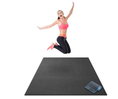 China Best Selling 6Mm Eco-friendly Hot Selling 6Mm Eco-friendly High Density PVC Natural Black PVC Rubber Yoga Mat For Exercise Anti Slip for sale