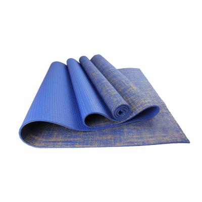 China Durable comfortable low price selling high quality tpe yoga mat jute yoga mat PU rubber yoga mat for sale