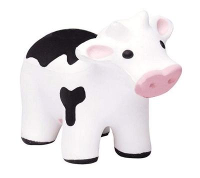 China Soft Toy BSCI En71 ASTM Cartoon Design Foam Cow Foam Stress Ball Stress Pressure Reliver Duct Ball for sale