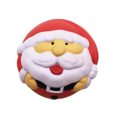 China Chrismas Festival Gifts Santa Claus Snowman Shape Christmas Gifts Anti Stress Pu Stress Ball for sale