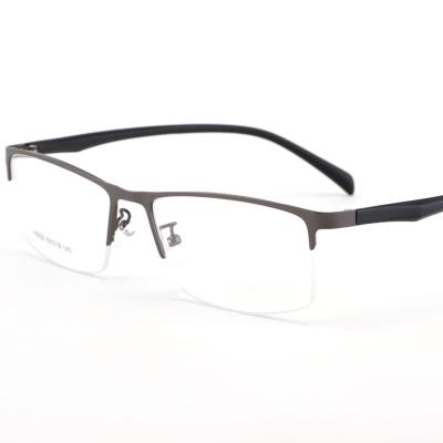 China New super quality eyewear factory design unisex half-rim alloy tr90 eyeglasses frames for sale