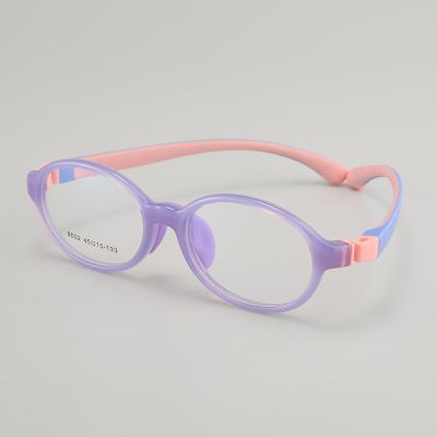 China New design fashionable comfortable glasses frame tr90 silicone leisure glasses frame for kids for sale