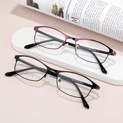 China Full-Rim Full Rim Metal Optical Eyeglasses Frame High Quality For Myopia Female Slight Small Rim Reading Glasses Lady Women's Eyewear for sale