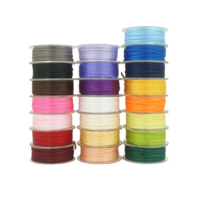 China Changxu Sustainable Hot Sale Factory Mixed Colors Double Faced Smooth 100% Polyester 196 Colors 3mm Satin Ribbon for sale