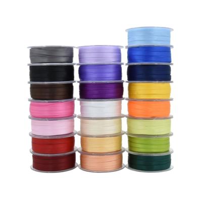 China Changxu Custom (25m/Roll) 6mm 100% Sustainable Polyester Solid Color Double Face Satin Ribbon For Packing for sale