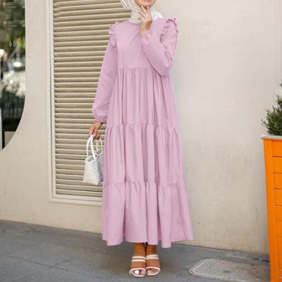 China 2022 Islamic Clothing Moroccan Hijab Dress Modest Muslimah Styling Abaya Dubai Turkey Muslim Kaftan Kaftan For Women Ramadan Dresses Islam Robe Musulman for sale