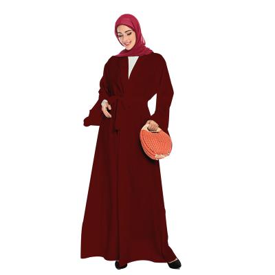 China Various Good Quality Simple Muslim Midi Long Sleeve Traditional Dress for sale