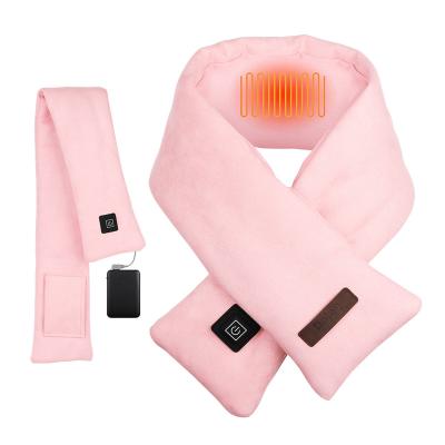 China Self Heating Amazon Winter Scarf USB Women Plush Collar Scarves Heated Scarf Hot Sales New WIRE DYE Graphene Self Heating Feitenn 5V for sale