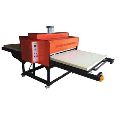 China Large Double Station High Efficiency Format Skateboard Side Sublimation Transfer Pneumatic Heat Press Machine for sale