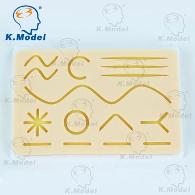 China Nursing Training Manikin Medical Model PVC Suture Material Pad With Wounds For Practicing Suturing Operation Model for sale