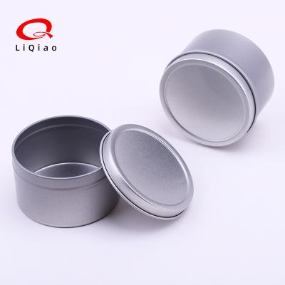 China Gift & Round Craft Candle Aromatherapy Metal Jars Cosmetic Box Tin Can Tinplate Ointments Storage Mold Metal Box Containers Case Refillable for sale