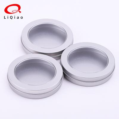 China Reused materials round Tin Box Candy Tinplate Metal can made high quality materials for sale