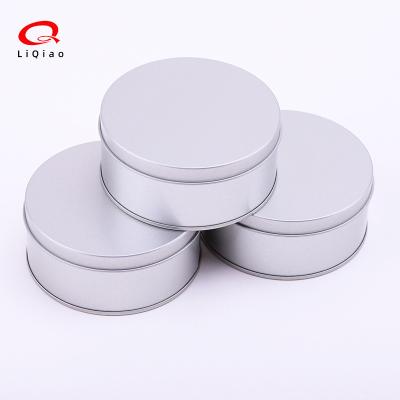 China Custom Seamless Window Lid Transparent Candle Tea Candy Food Storage Gift Box Around Empty Box For Food Packaging Tin Can In Stock for sale