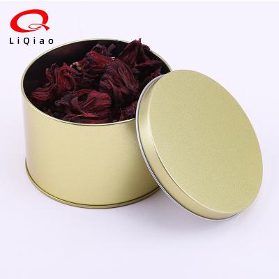 China Gift & Custom Flower Craft Metal Tea Gift Metal Box Packaging Food Grade Tin Can for sale