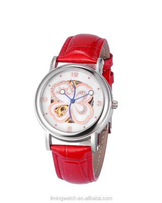 China Mechanical Wrist Watch Ladies Day / Date Women Hand Fashion Brands Love Watches for sale