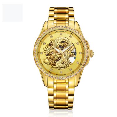 China 2017 Dragon Automatic Men's Watch Day/Date Marks Roles 22k Luxury Gold Watch for sale