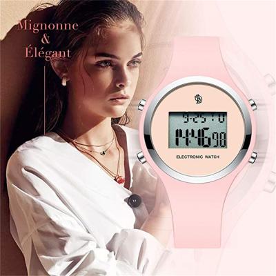 China Alarm SENORS Watch SN154 Fashion Watch Silicone LCD Electronic Watch for sale